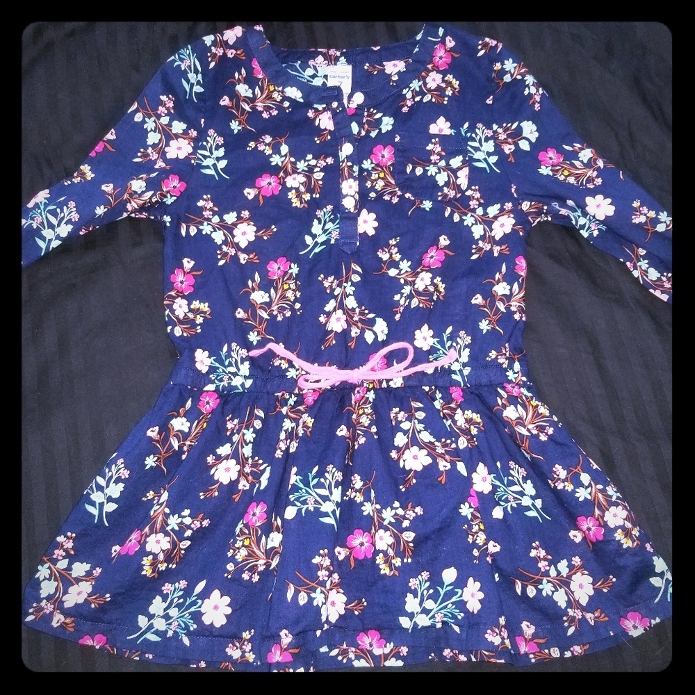 SOLD - Girls Floral Tunic Top